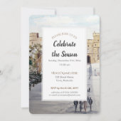 Winter am Schloss Windsor Festsaison Einladung (Vorderseite)