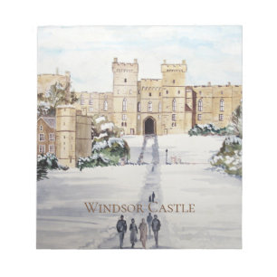 Winter am Schloss Windsor von Farida Greenfield Notizblock
