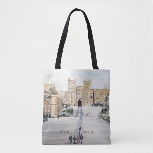 Winter am Schloss Windsor von Farida Greenfield Tasche (Vorderseite)