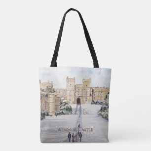 Winter am Schloss Windsor von Farida Greenfield Tasche