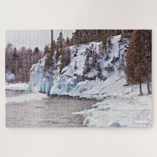 Winter am Ufer des Lake Superior Puzzle