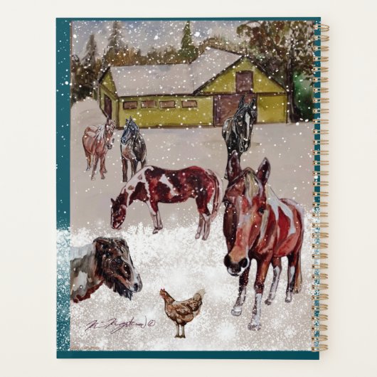 WINTER AM WEST HILLS RANCH PLANER (Rückseite)