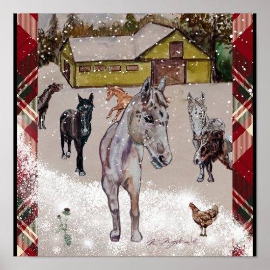 WINTER AM WEST HILLS RANCH POSTER (Vorne)