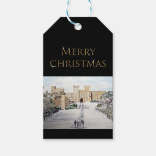 Winter am Windsor Castle Landschaftsbild Geschenkanhänger