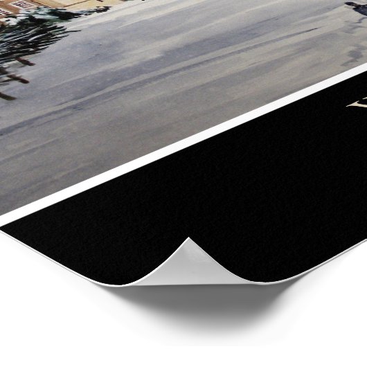 Winter am Windsor Castle Landschaftsbild Poster (Ecke)