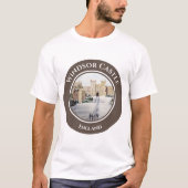 Winter am Windsor Castle Landschaftsbild T-Shirt (Vorderseite)