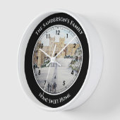 Winter am Windsor Castle Landschaftsbild Uhr (Winkel)