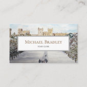 Winter am Windsor Castle Landschaftsbild Visitenkarte (Vorderseite)