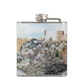 Winter am Windsor Castle von Farida Greenfield Flachmann (Rückseite)