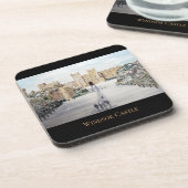 Winter am Windsor Castle von Farida Greenfield Getränkeuntersetzer (Linke Seite)