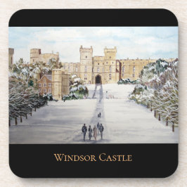 Winter am Windsor Castle von Farida Greenfield Getränkeuntersetzer