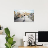 Winter am Windsor Castle von Farida Greenfield Poster (Heimbüro)