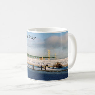 Winter an der Mackinac Brücken-Tasse Kaffeetasse