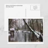 Winter an der Wümme Postkarte (Vorne/Hinten)