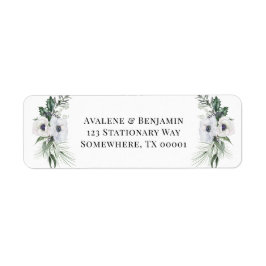 Winter Anemone Blumen Hand bemalt Hochzeit