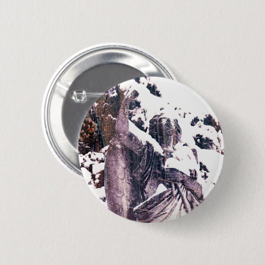 Winter Angel Button (Vorne & Hinten)