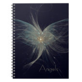 Winter Angel Fraktal Art Notizblock (Vorderseite)