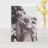 Winter Angel Karte (Gelbe Blume)