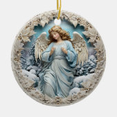 Winter Angel Keramik Ornament (Vorne)