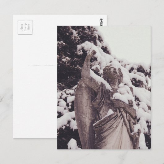 Winter Angel Postkarte (Vorne/Hinten)