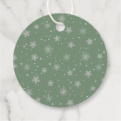 Winter Animal Baby Shower Thank You Geschenkanhänger (Rückseite)