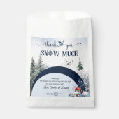 Winter Animal Bird Schnee Vielen Dank Geschenktütchen (Vorderseite)