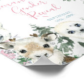 Winter Animal Gender Offenbarung er oder sie Schne Poster (Ecke)