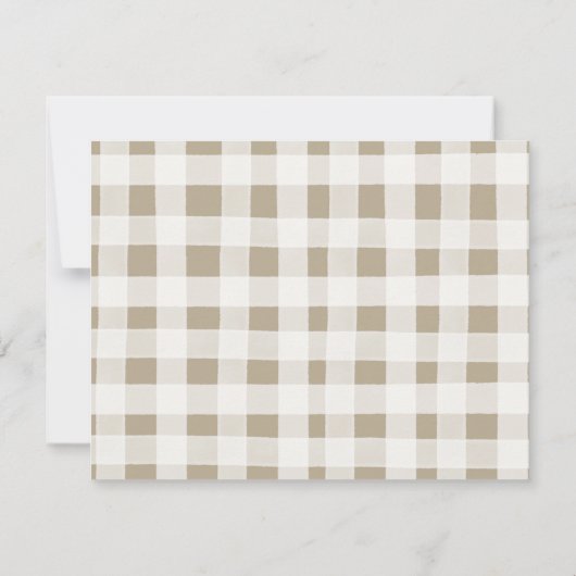 Winter Animal Gender Offenlegung er oder sie Wald Dankeskarte (Rückseite)