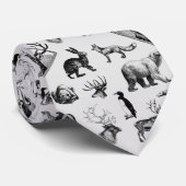 Winter Animals Krawatte (Gerollt)