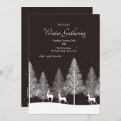 Winter-Ansammlung Einladung (Vorne/Hinten)
