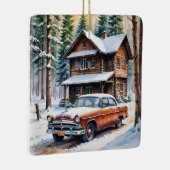 Winter Antike Auto Weihnachtsschmuck (Rechts)
