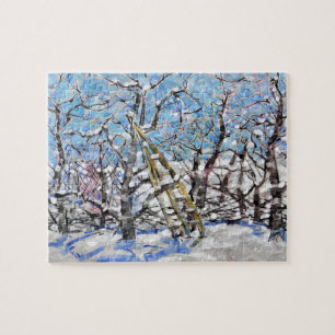 Winter-Apfelbaumschnitt  / Künstler Larry Lerew Puzzle