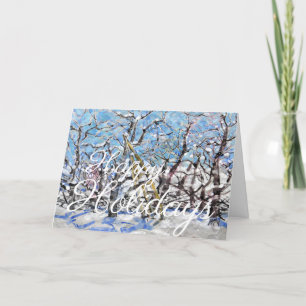 Winter Apple Pruning #140301 Feiertagskarte