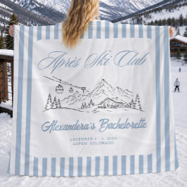 Winter Apres Ski Club Junggesellinnenabschied Fleecedecke
