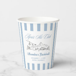 Winter Apres Ski Club Junggesellinnenabschied Pappbecher