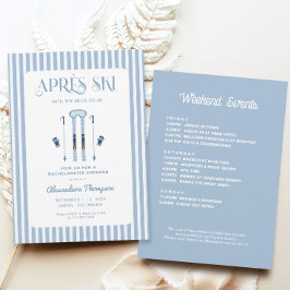 Winter Apres Ski Junggeselinnen-Abschied Einladung