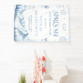 Winter Après-Ski-Junggesellinnenabschied Willkomme Banner (InSitu)