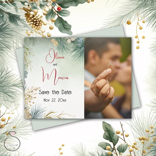 Winter Aquarell Postkarte