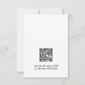 Winter Aquarell RSVP Karte (Rückseite)