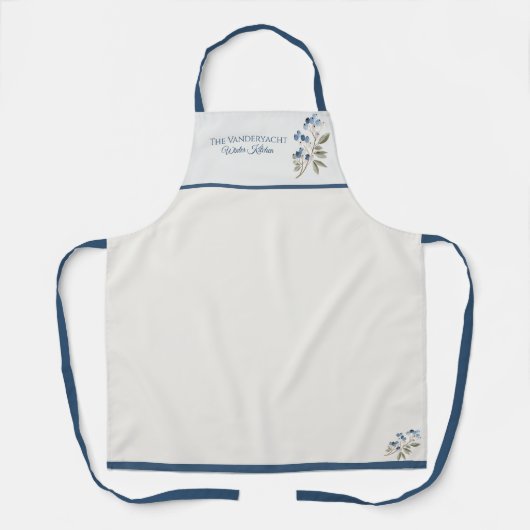 Winter-Aquarell Schürze (Vorderseite)