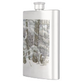 Winter-Aquarellmalerei Flachmann (Links)