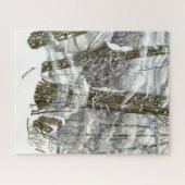 Winter-Aquarellmalerei Puzzle (Horizontal)