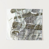 Winter-Aquarellmalerei Wandteppich (Vorderseite (Horizontal))