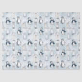 Winter Arctic Animals Cute Polar Animals Christmas Seidenpapier (Vorderseite)