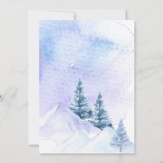 Winter Arctic Animals Gender-Offenlegung Er oder s Einladung (Rückseite)