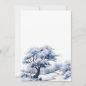 Winter Arctic Deer Fox Bear Animals Baby Dusche Einladung (Rückseite)