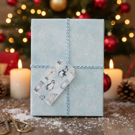Winter-Arktis-Tiere Niedliche Polartiere Weihnacht Geschenkanhänger