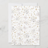 Winter Arktische Tiere Geschlechtsneutrale Babydus Einladung (Rückseite)