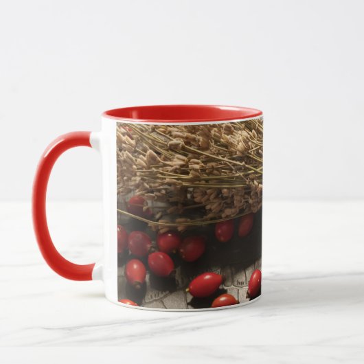 Winter-Arrangement-Tasse Tasse (Links)