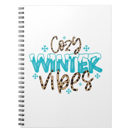 Winter Art Cosy Winter Vibes Notizblock (Vorderseite)